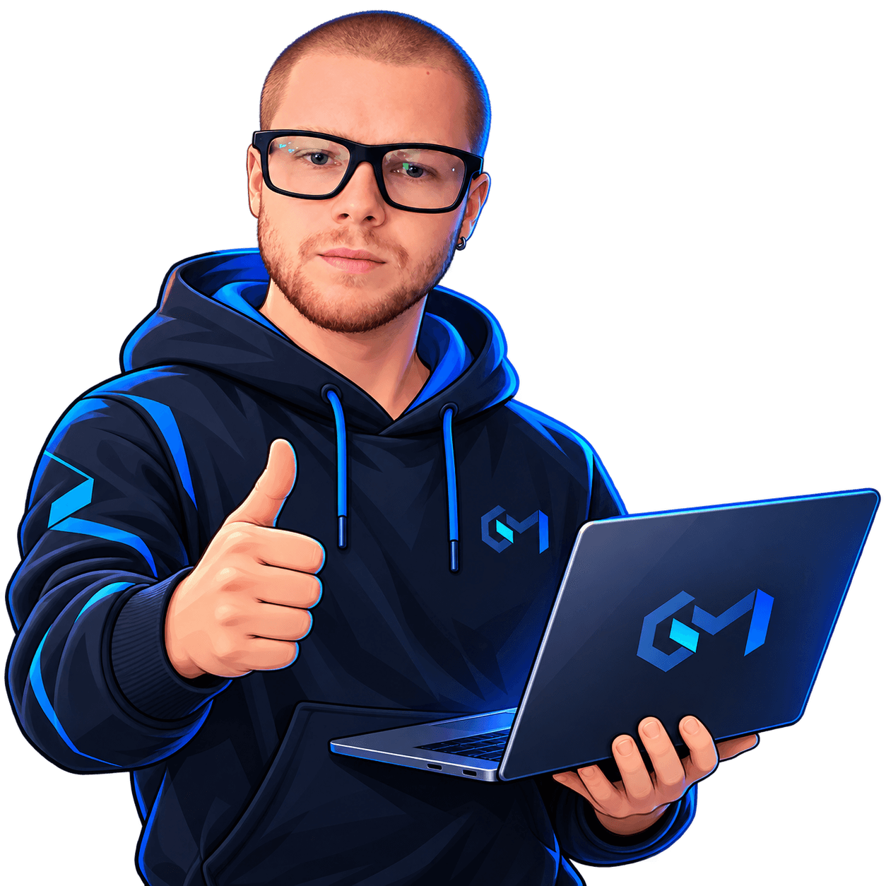 Avatar ufficiale di Giuseppe Mangiaracina con laptop